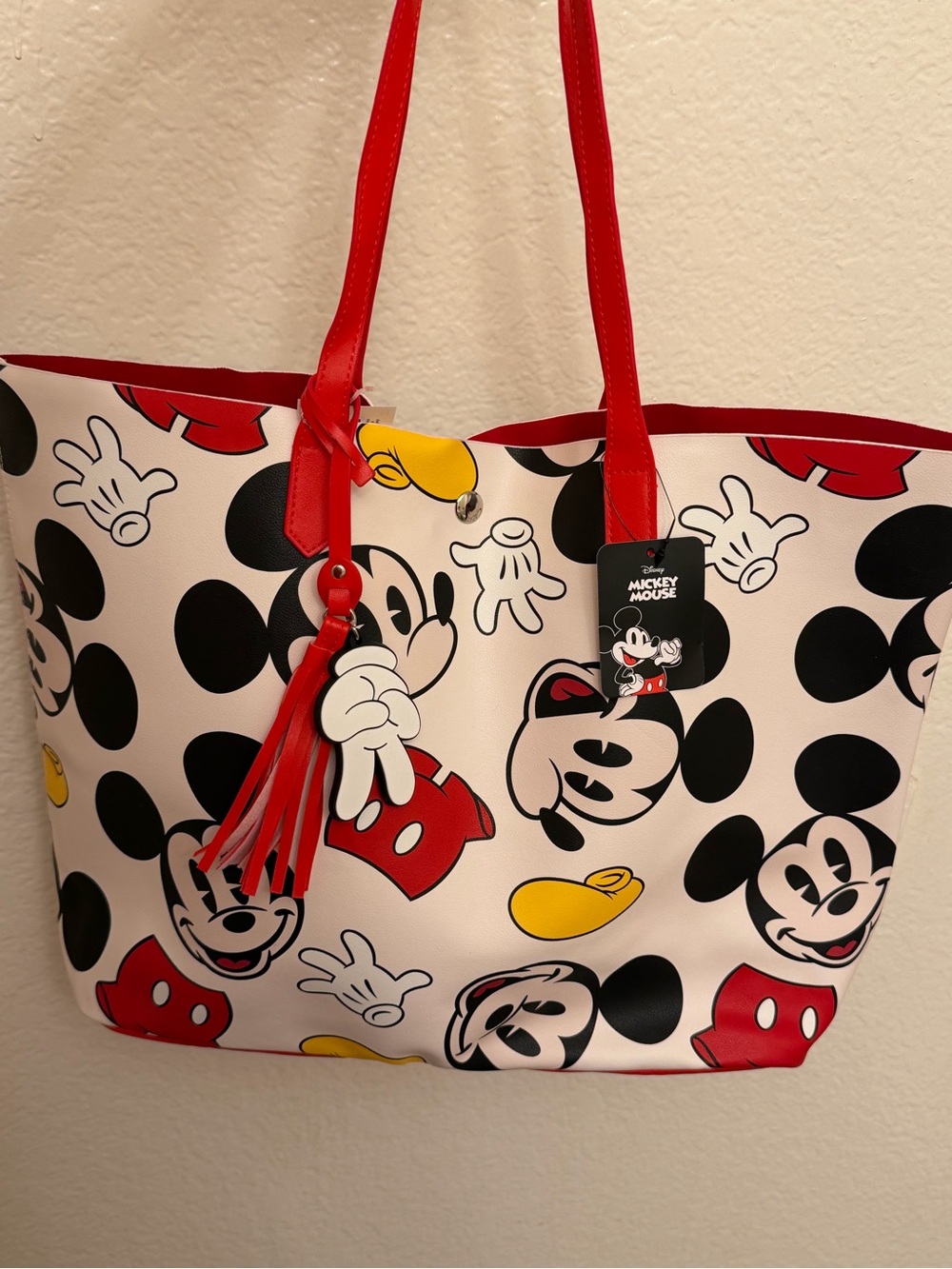 Tote bag Disney Mickey Mouse Red
